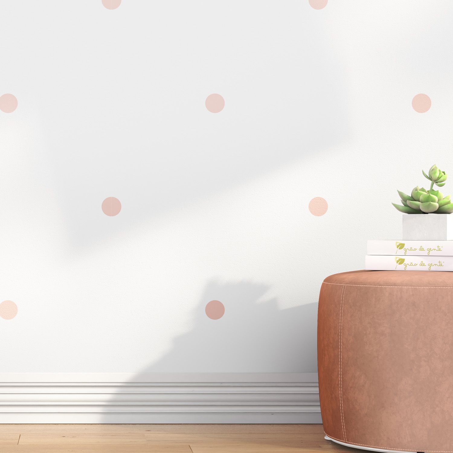 Papel de Parede Poá Azul 3m