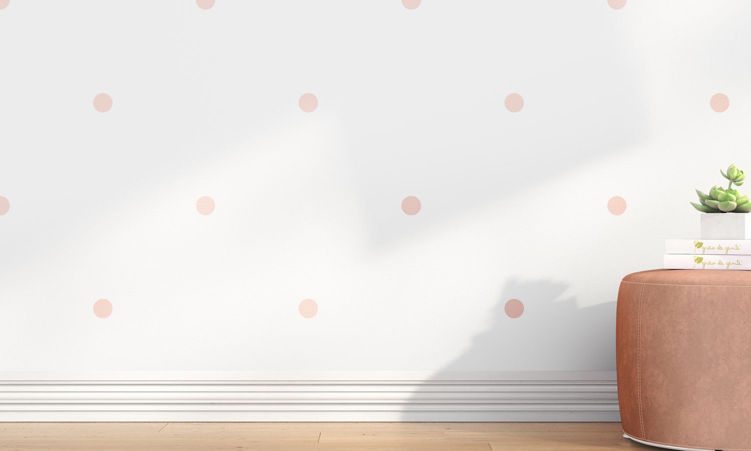 Papel de Parede Poá Azul 3m