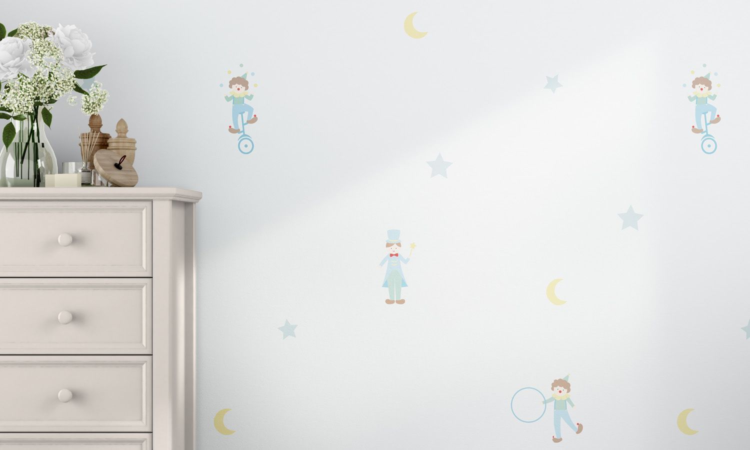 Papel de Parede Mágico e Palhacinho 3m