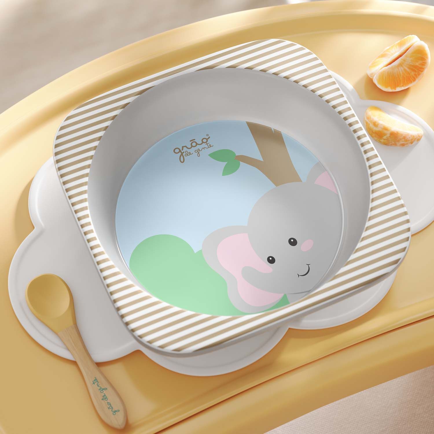 Kit Refeição com Copo e Talheres Amiguinhos Safári