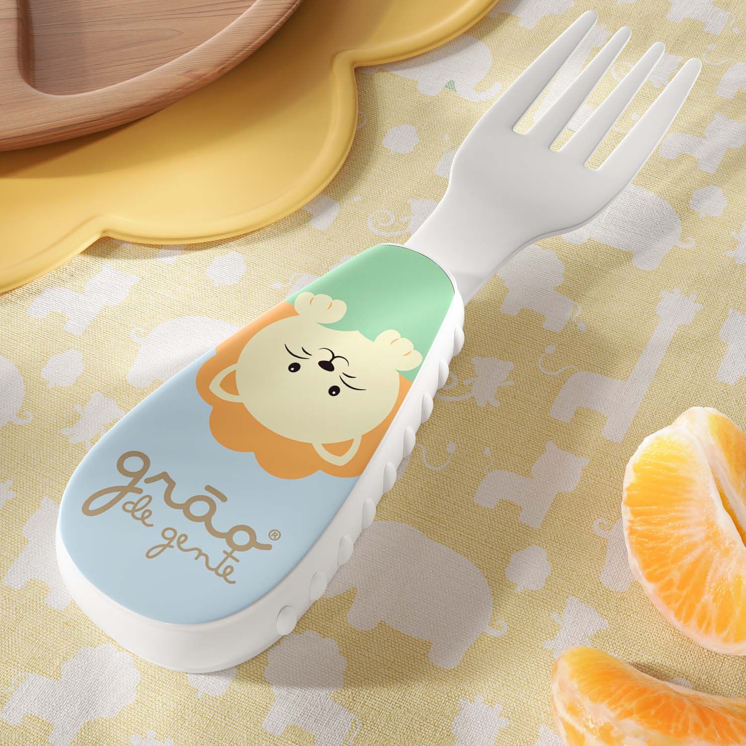 Kit Refeição com Copo e Talheres Amiguinhos Safári