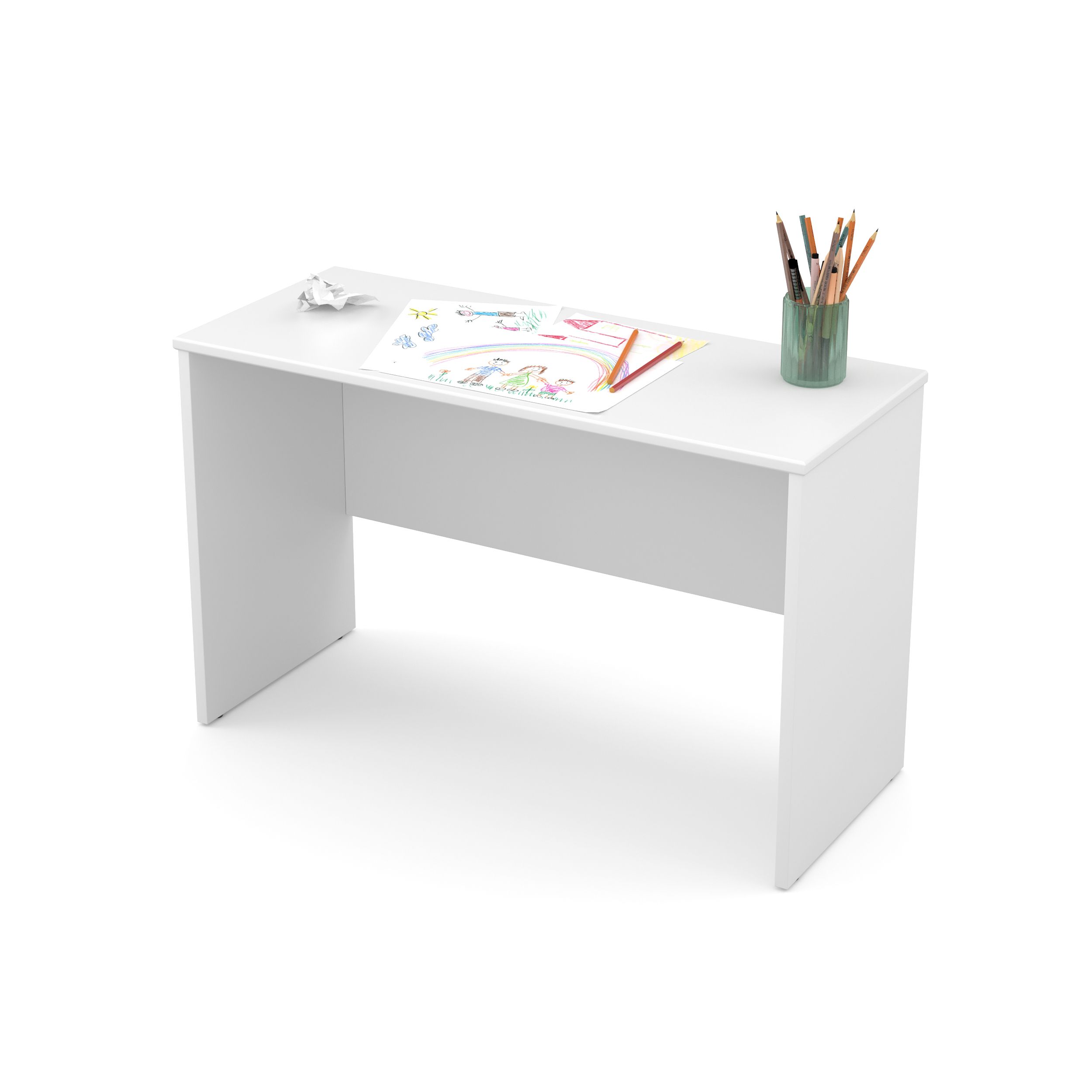 Berço com Trocador Branco Soft/Freijó BKIDS Eco Wood