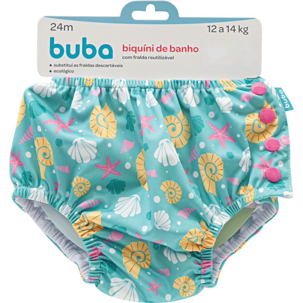 Biquini de Banho com Fralda Reutilizável