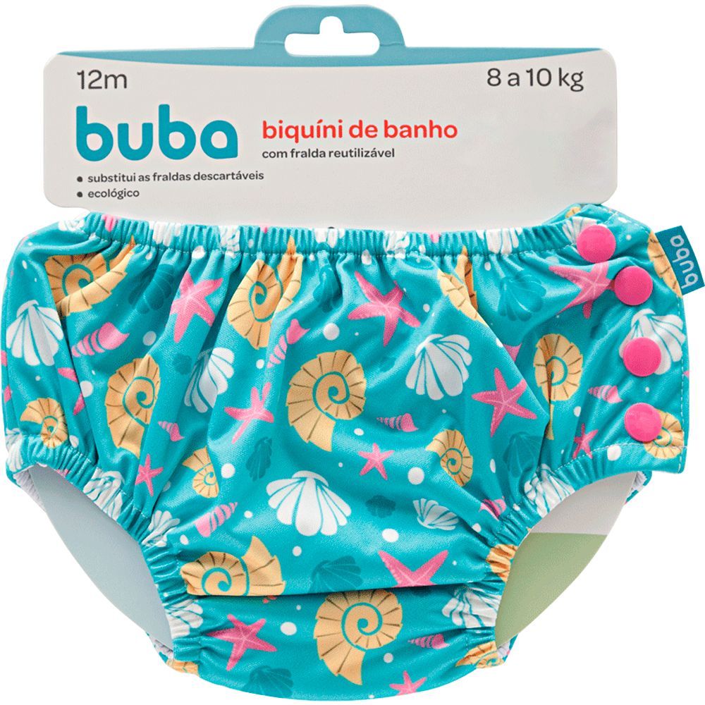 Biquini de Banho com Fralda Reutilizável