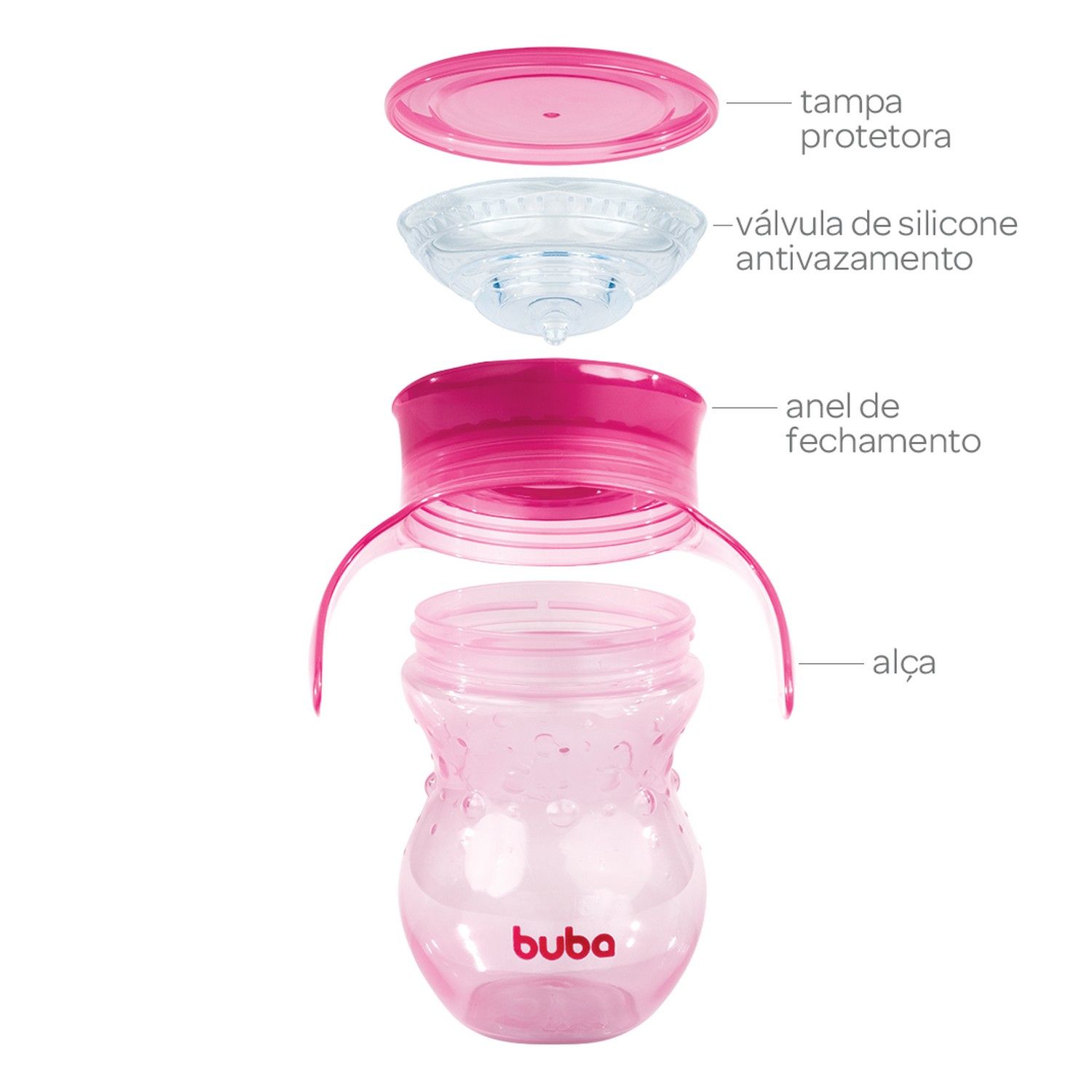 Copo de Treinamento 360º com Alça Azul