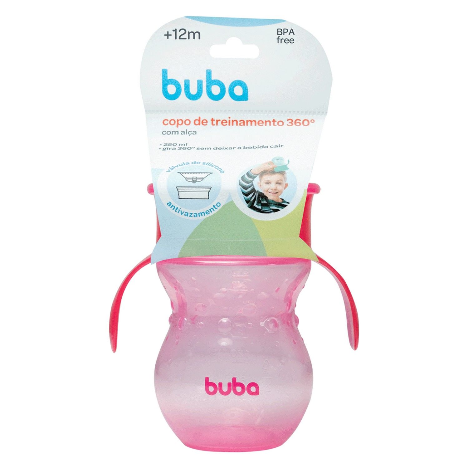 Copo de Treinamento 360º com Alça Azul