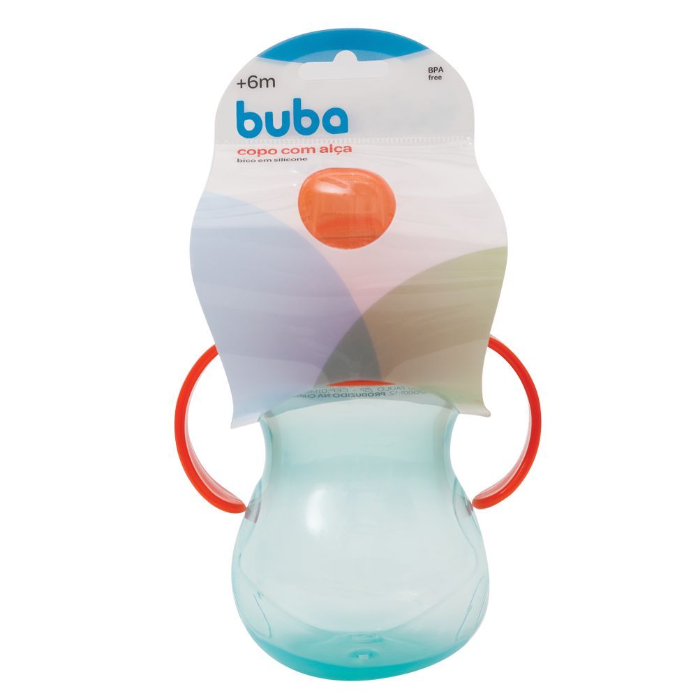 Copo Infantil Com Alça 350 ml Laranja