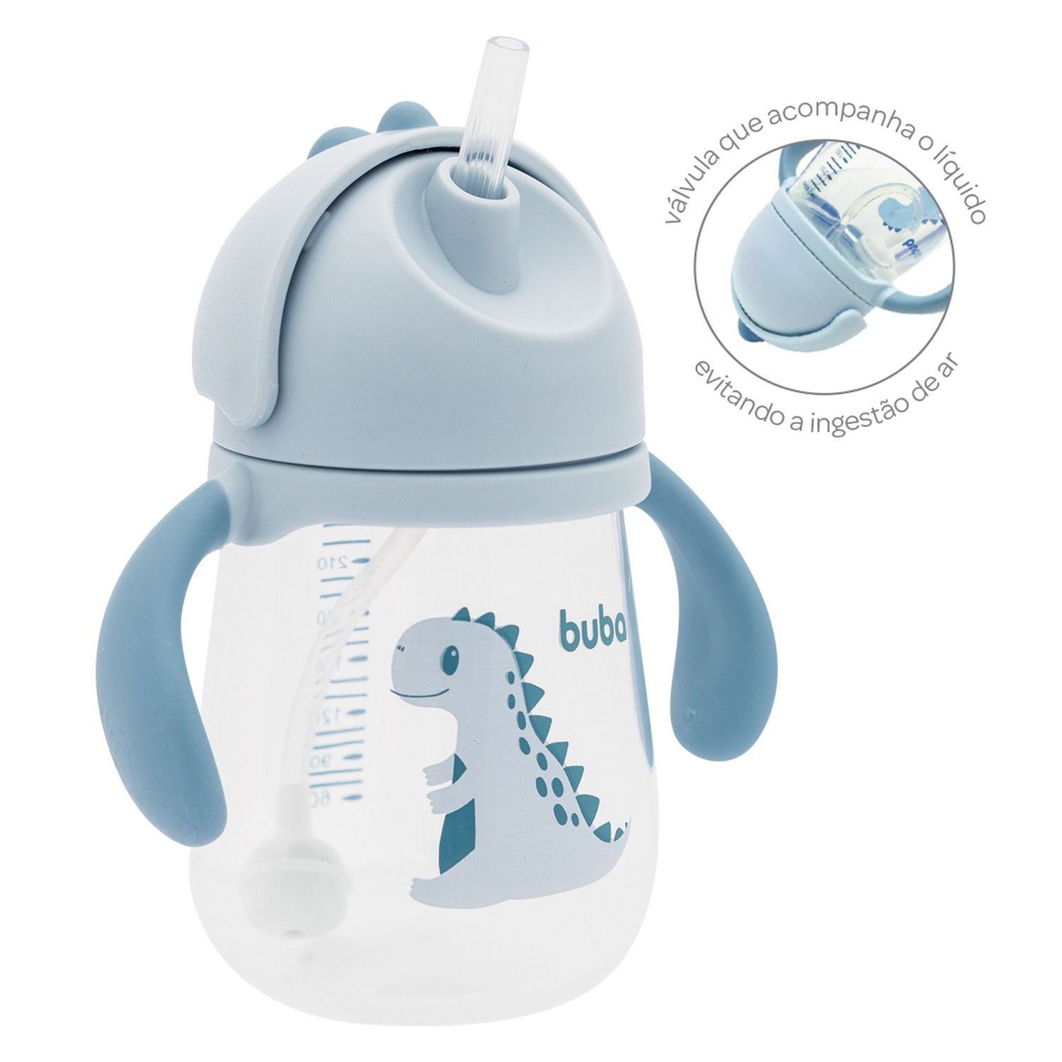 Copo Dino com Alça Azul