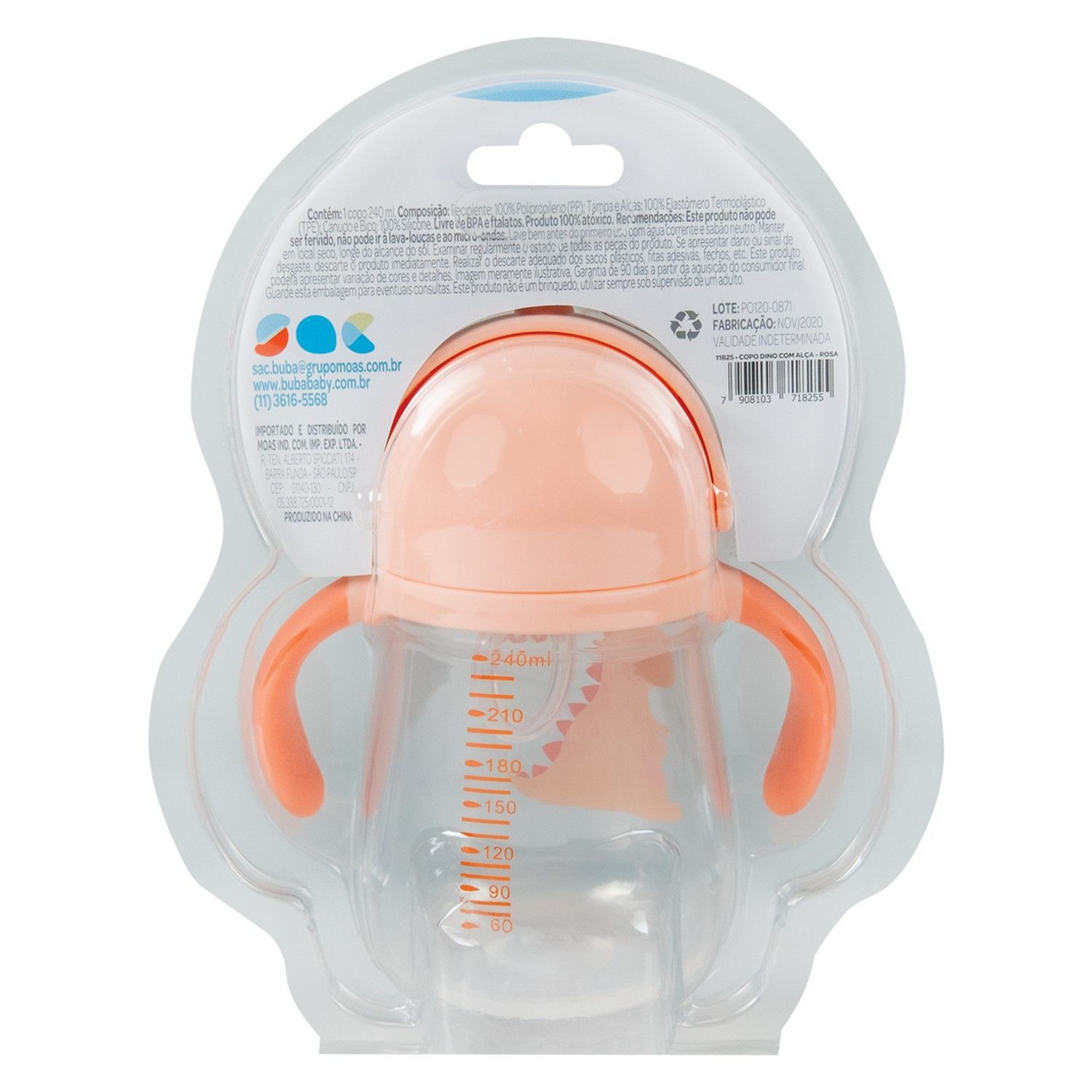 Copo Dino com Alça Azul - imagem 6