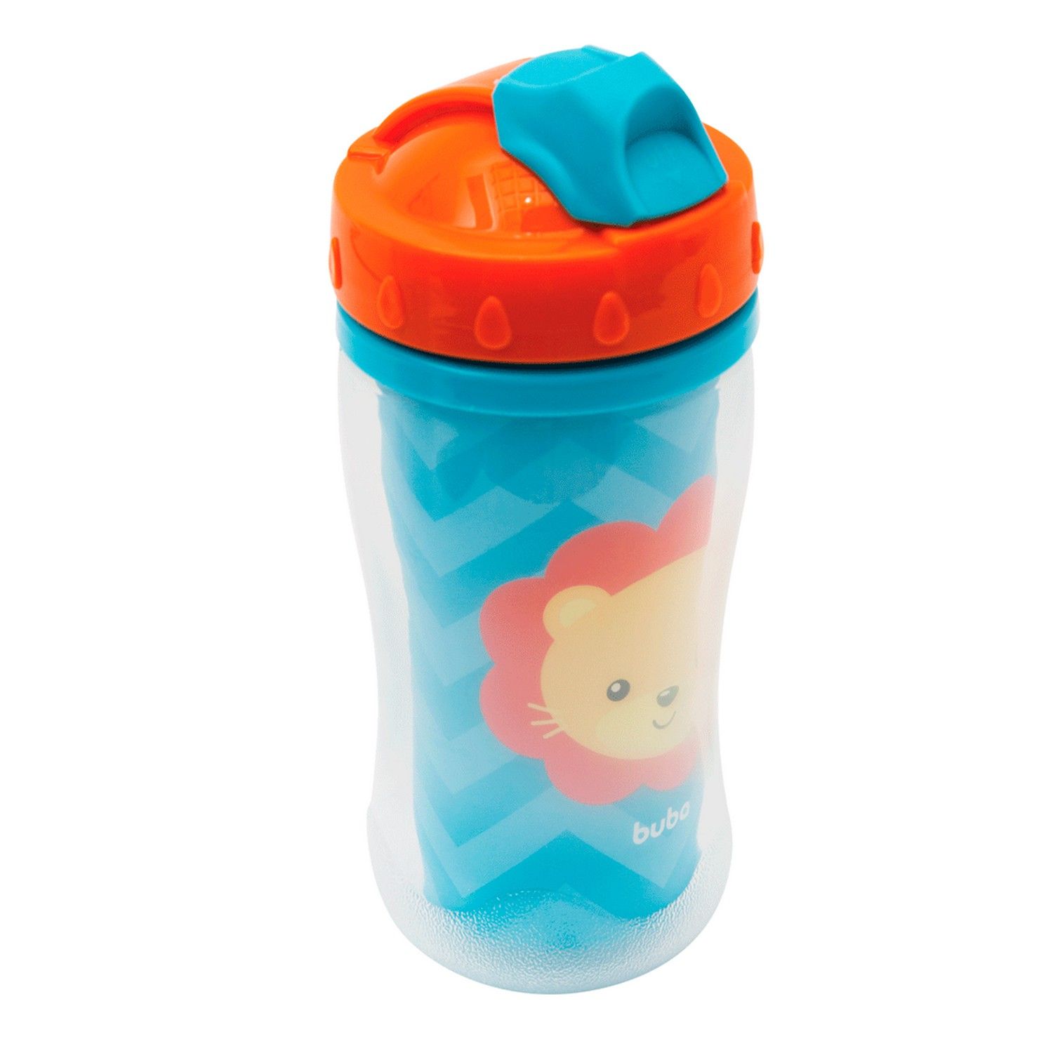 Copo Infantil Parede Dupla Animal Fun Leão