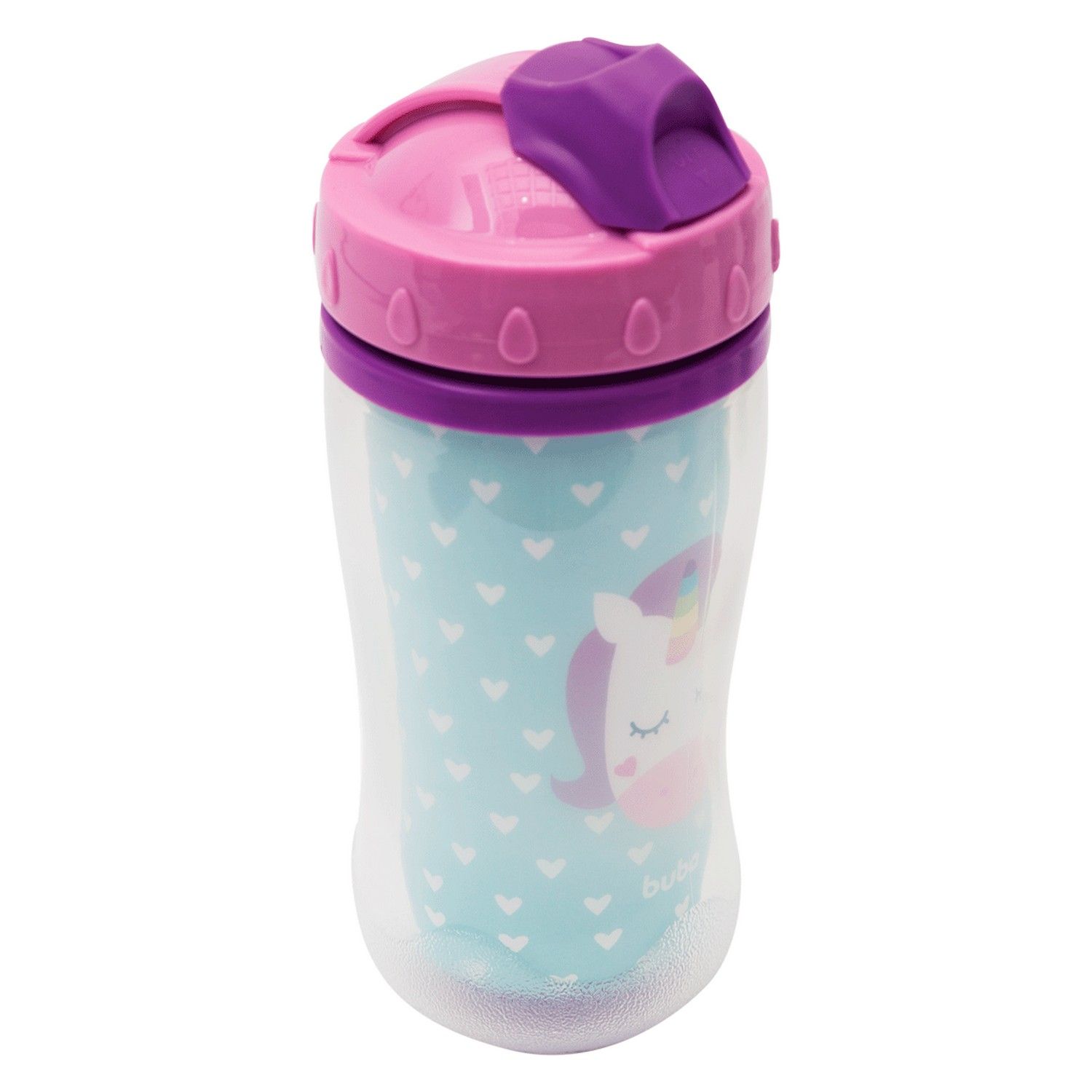 Copo Infantil Parede Dupla Animal Fun Unicórnio