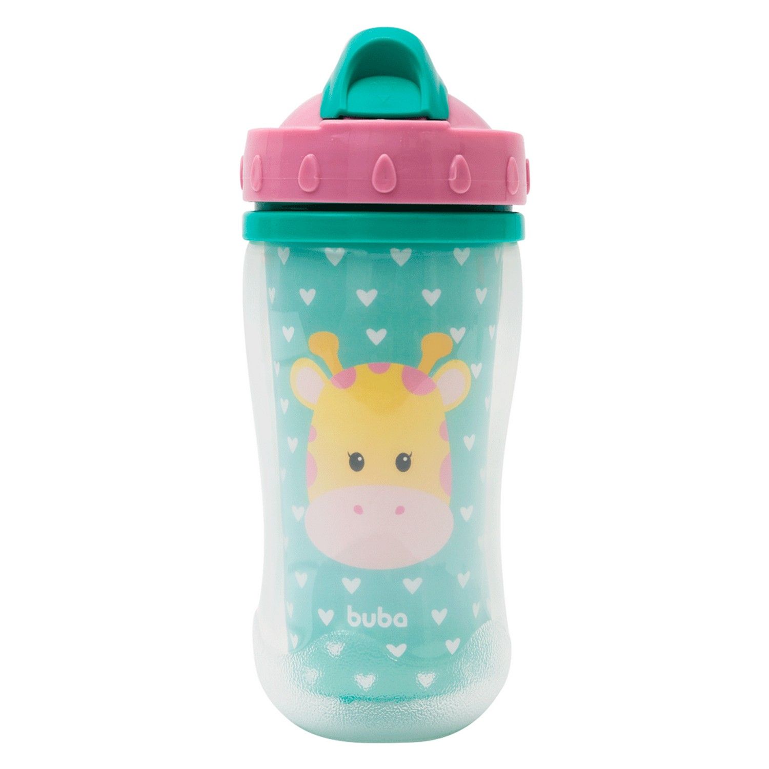 Copo Infantil Parede Dupla Animal Fun Girafa