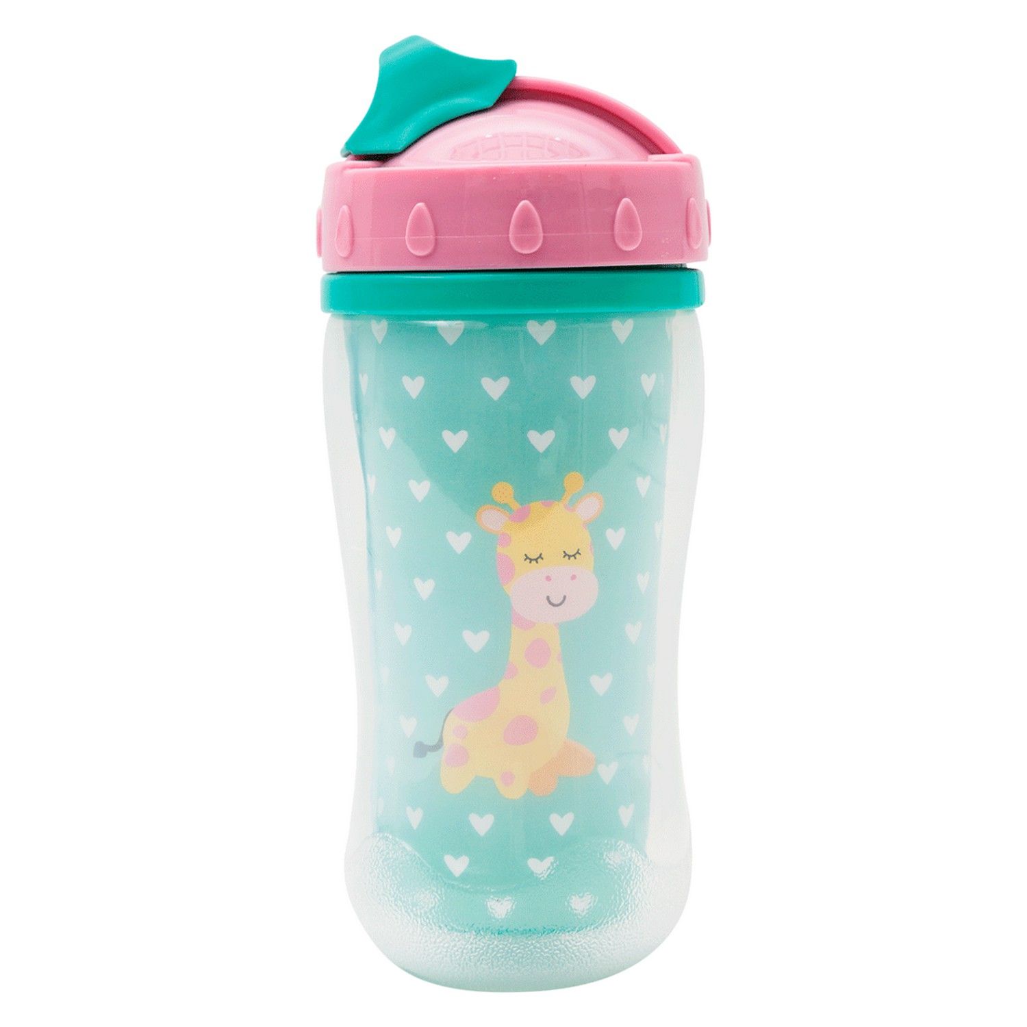 Copo Infantil Parede Dupla Animal Fun Girafa