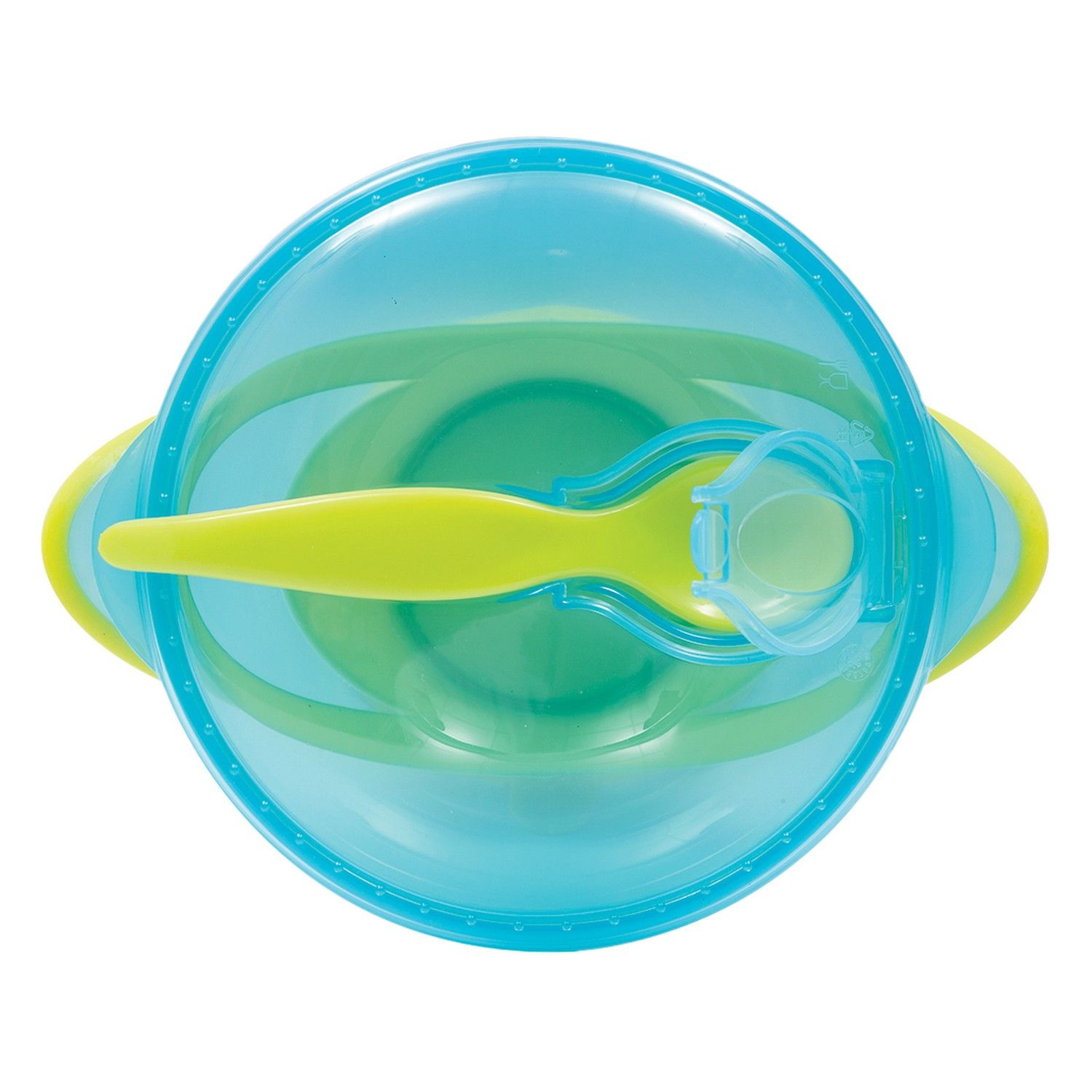 Kit Refeição com Bowl e Colher Azul