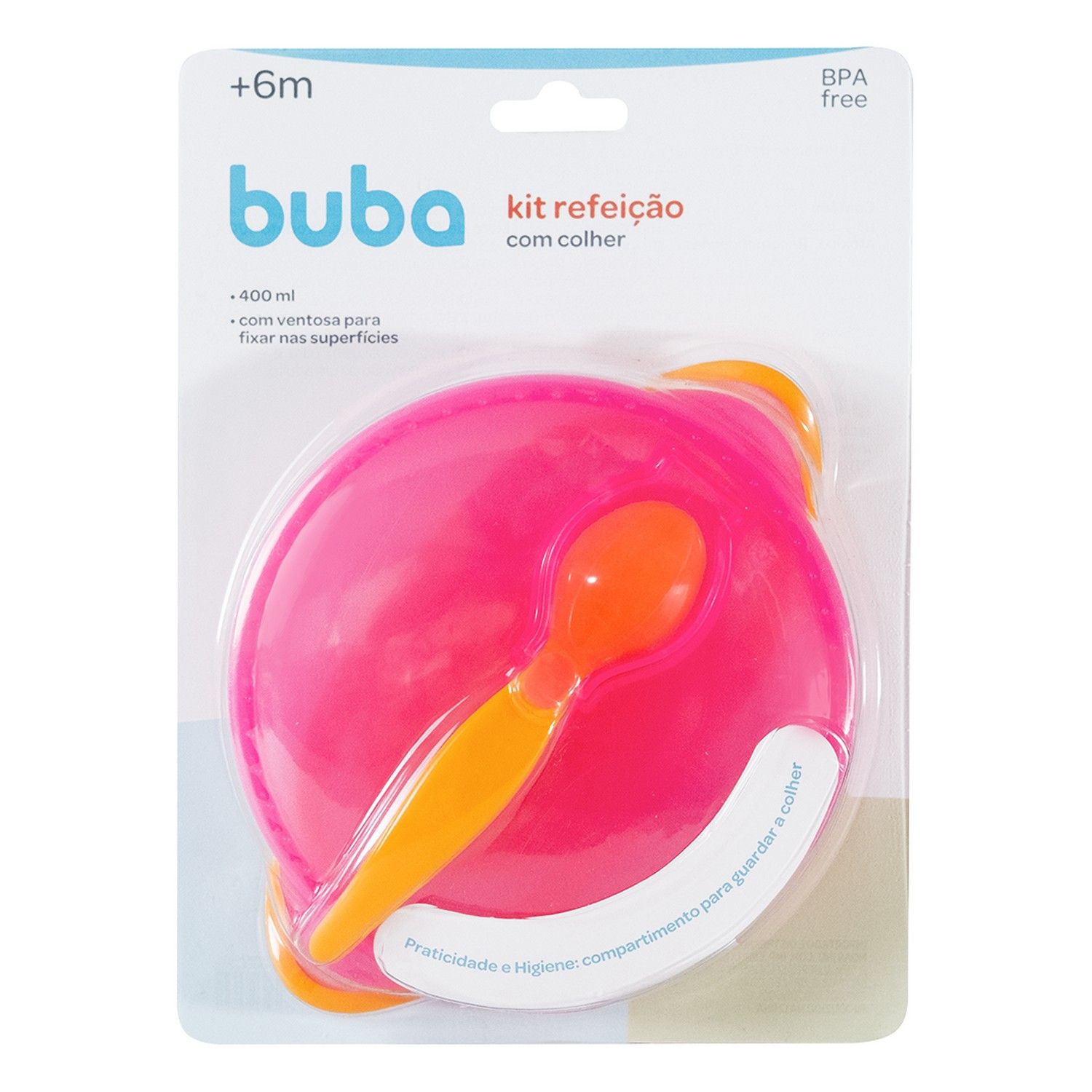 Kit Refeição com Bowl e Colher Azul