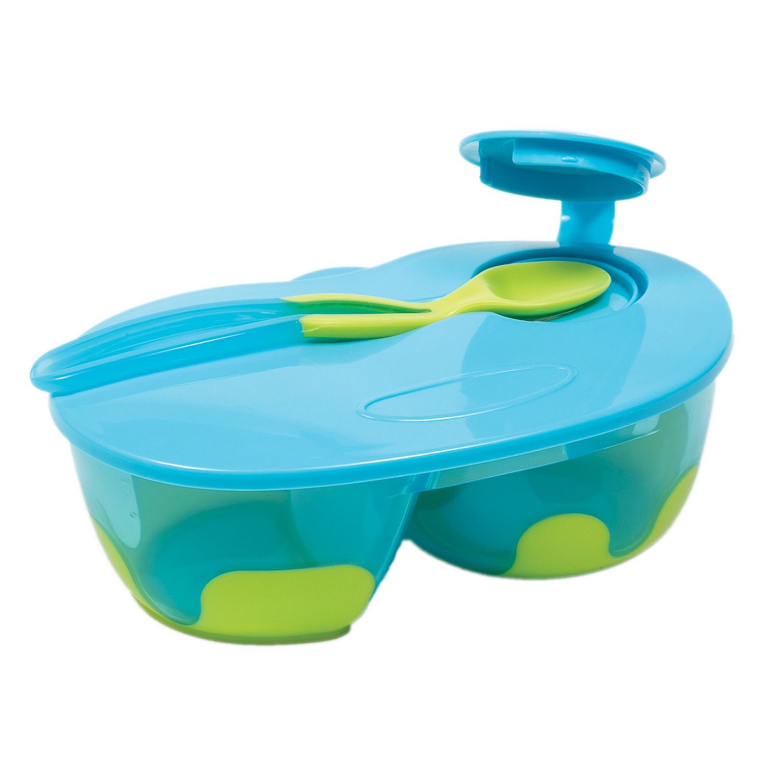 Kit Refeição com Divisória Azul