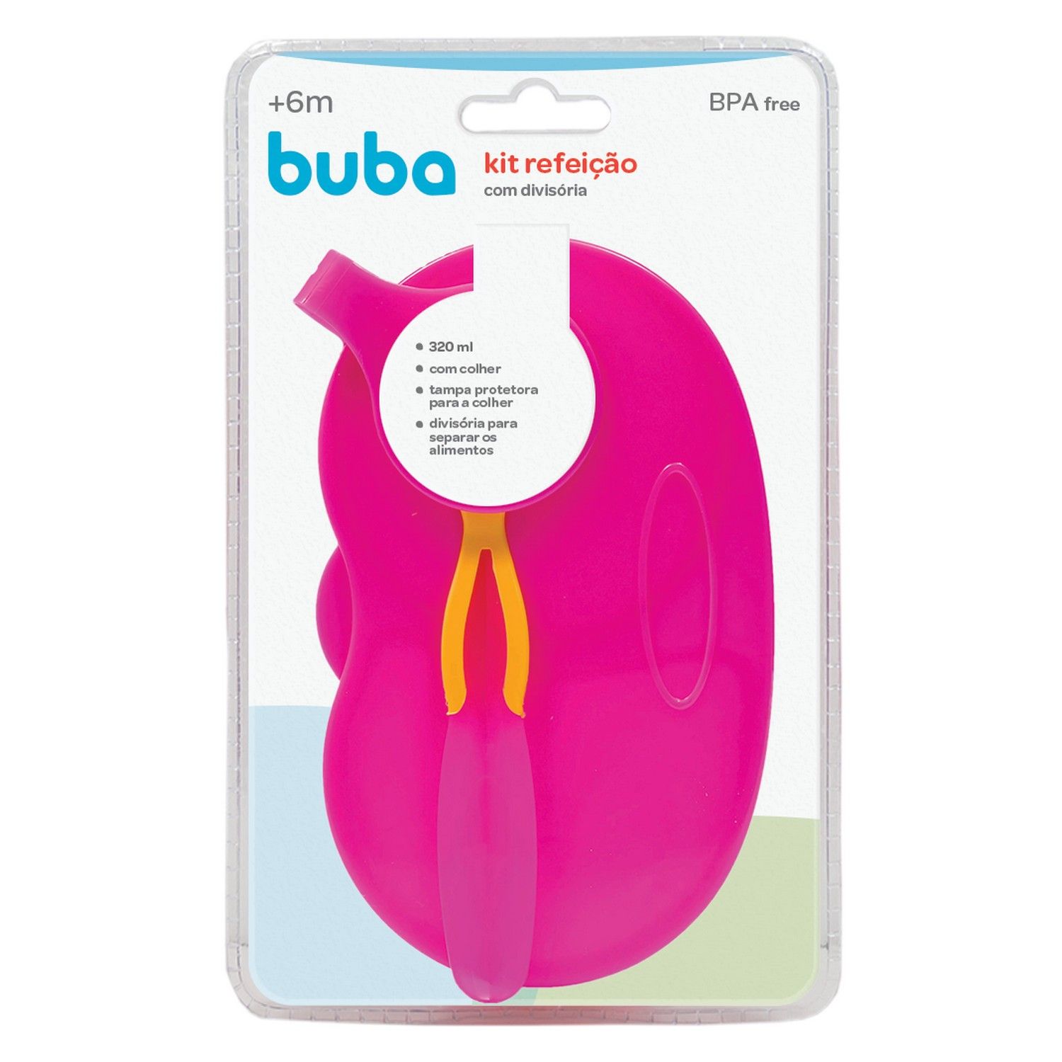 Kit Refeição com Divisória Azul