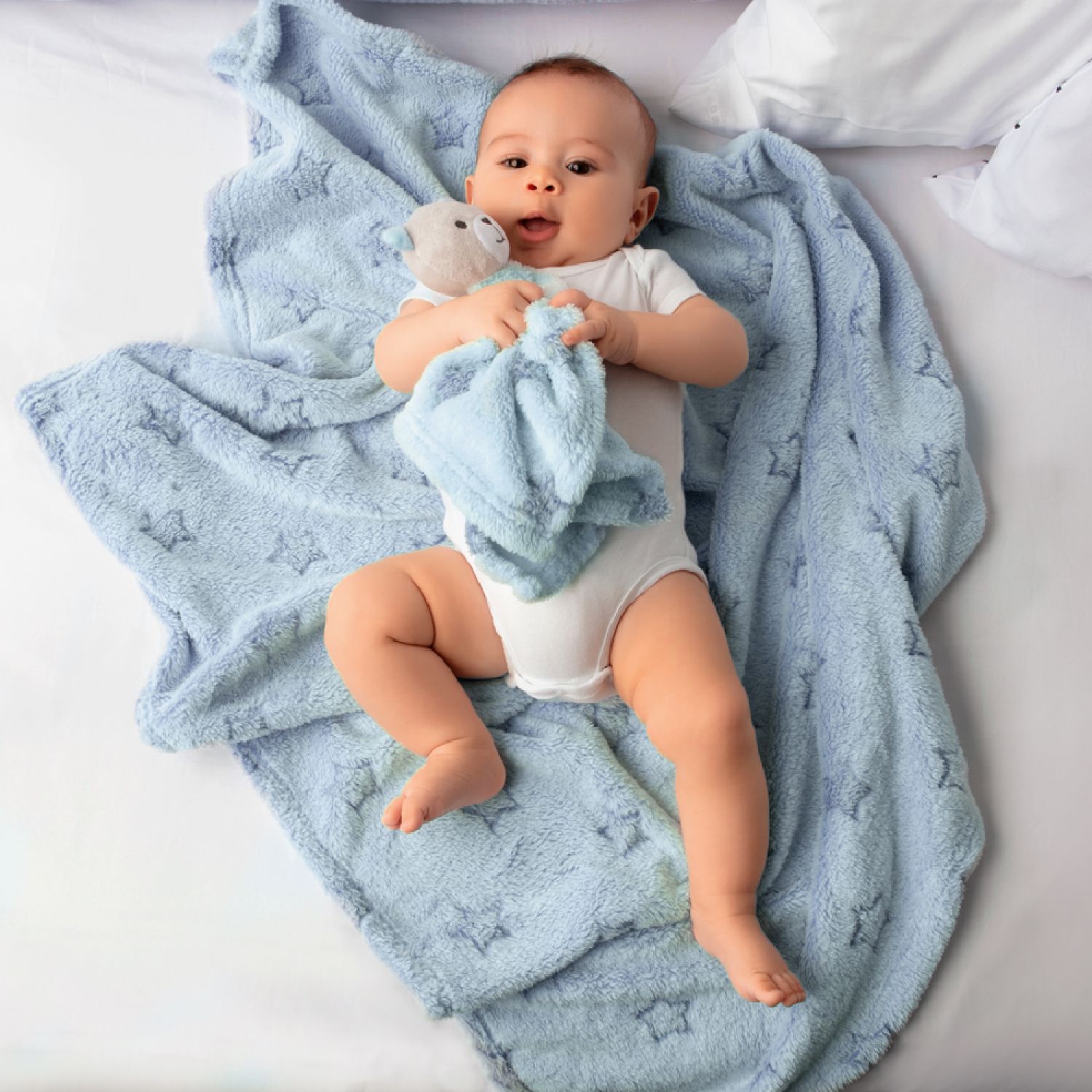 Mantinha Estrelinhas Azul