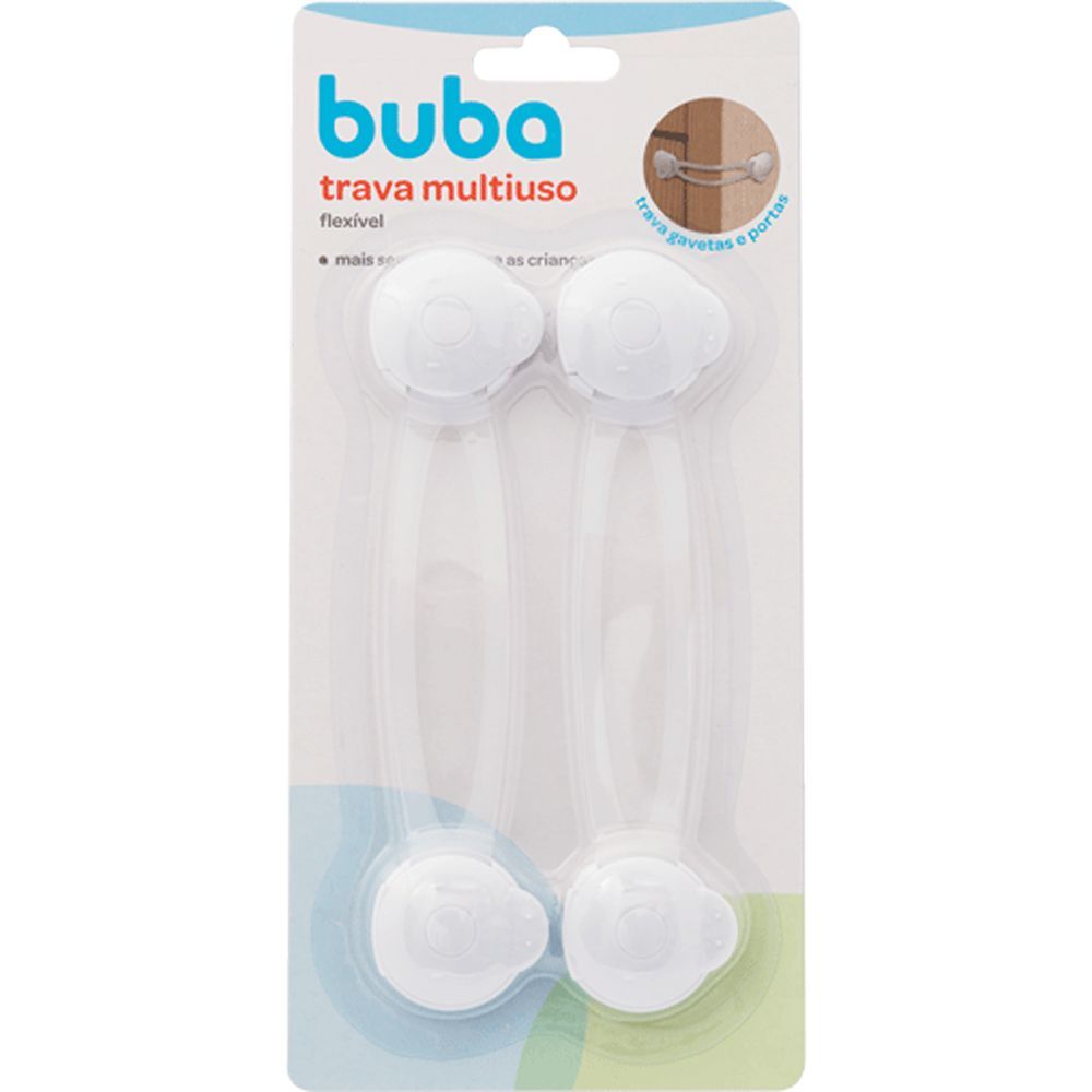 Trava de Segurança para Gavetas e Portas 16cm