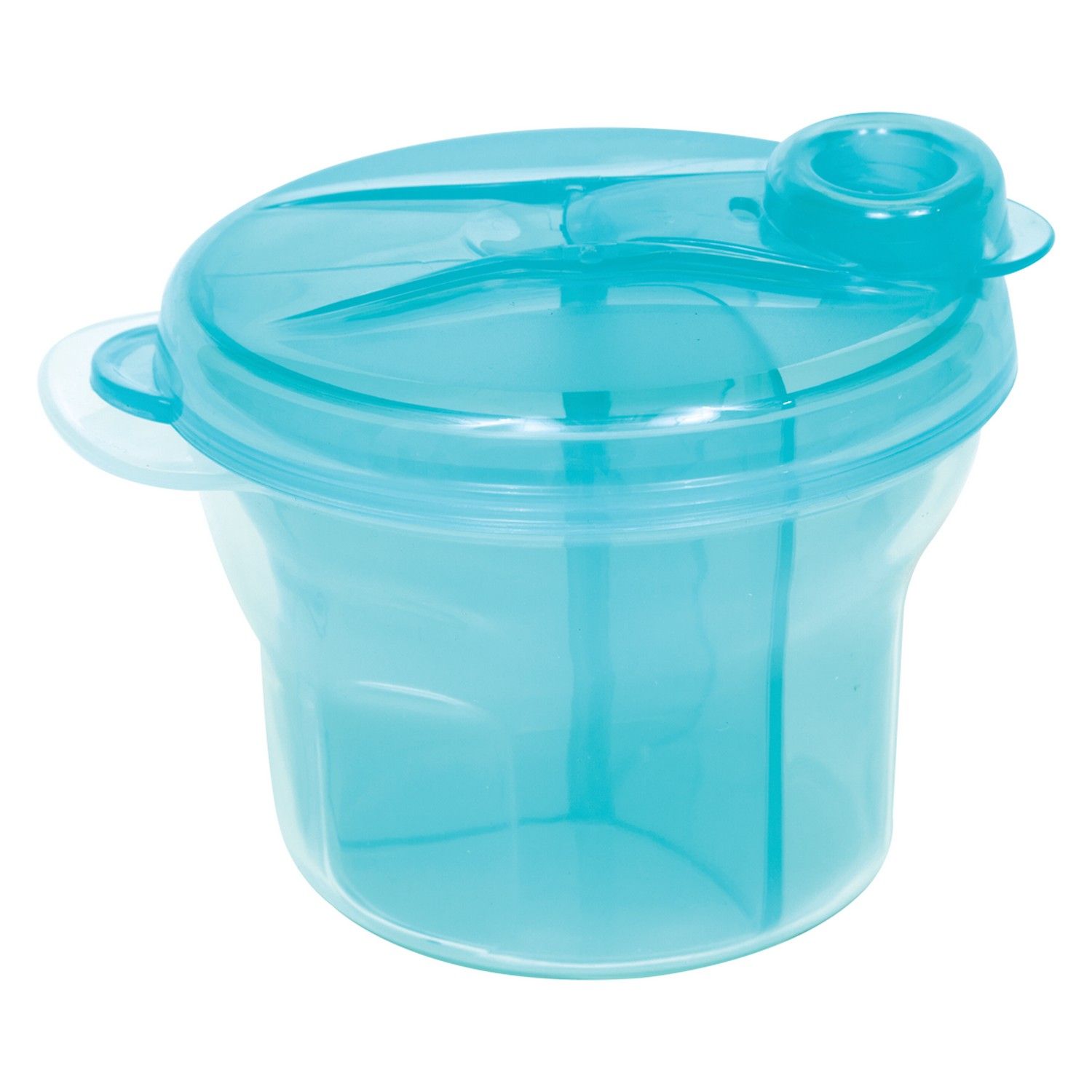 Pote para Leite em Pó com Divisória Azul