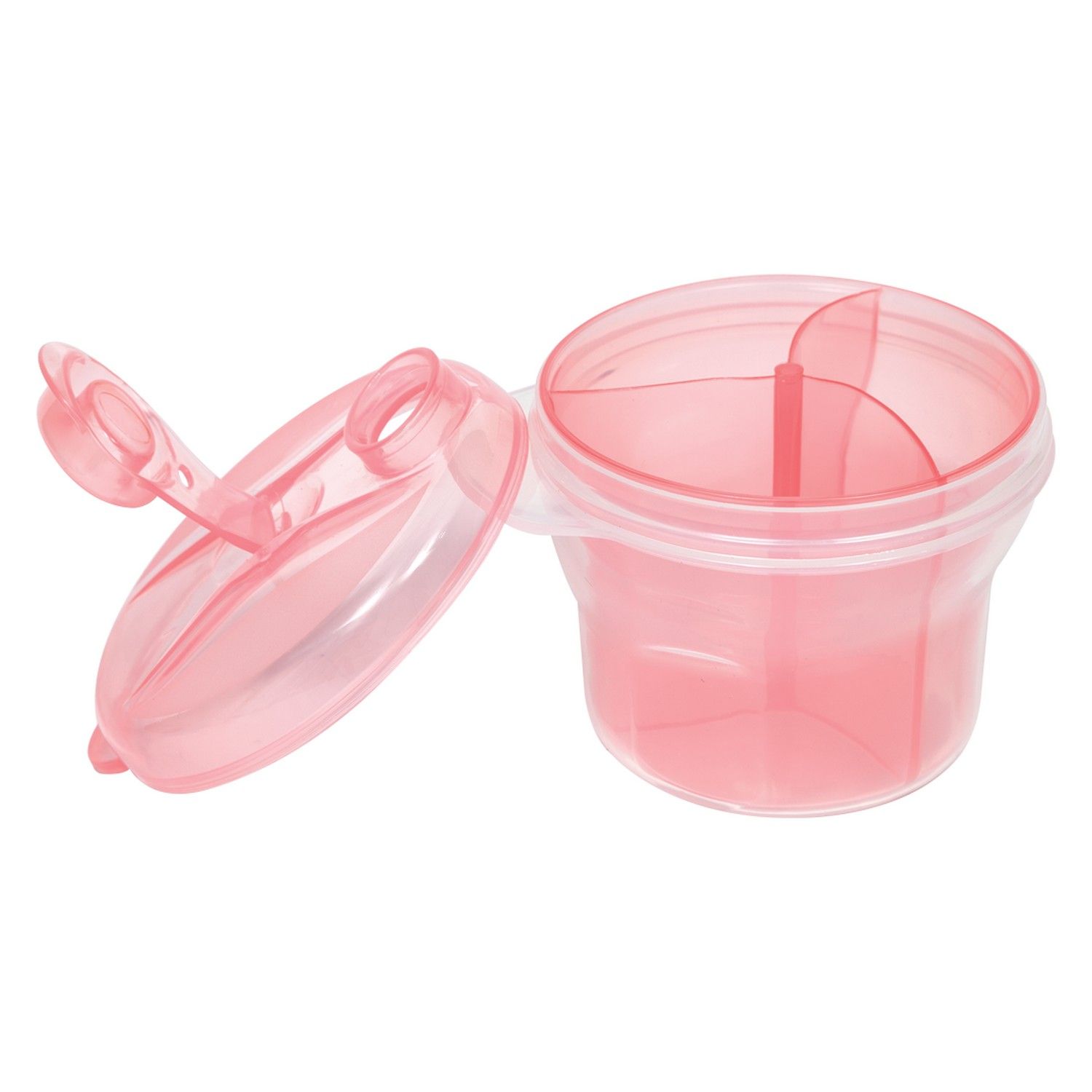 Pote para Leite em Pó com Divisória Azul