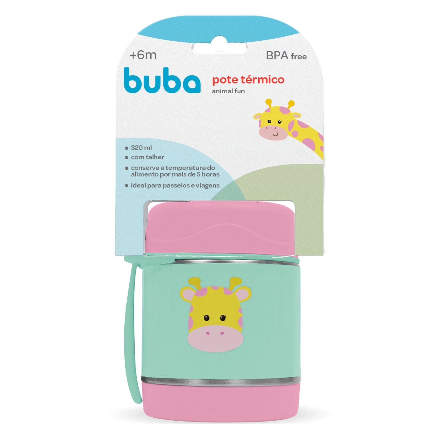 Pote Térmico Animal Fun Girafa