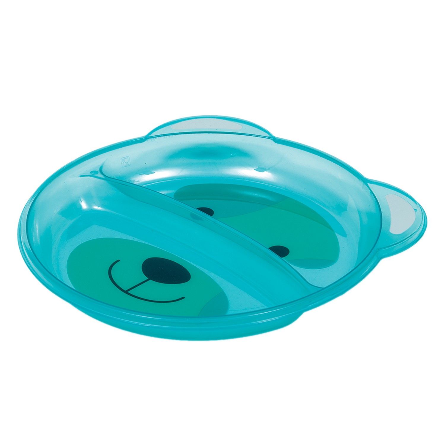 Pratinho com Divisórias Ursinho Rosa