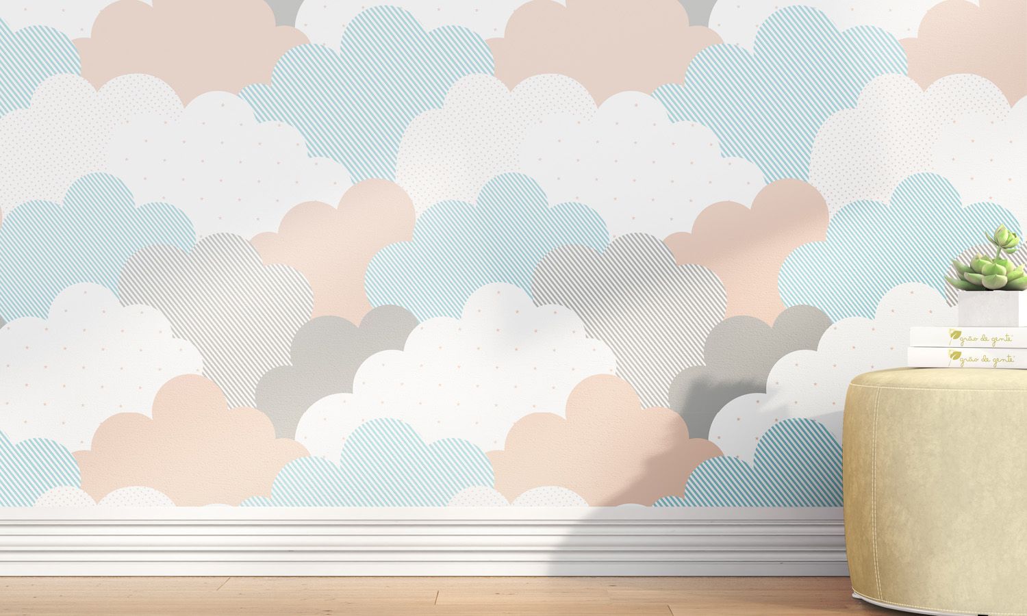 Papel de Parede Nuvem de Algodão 3m