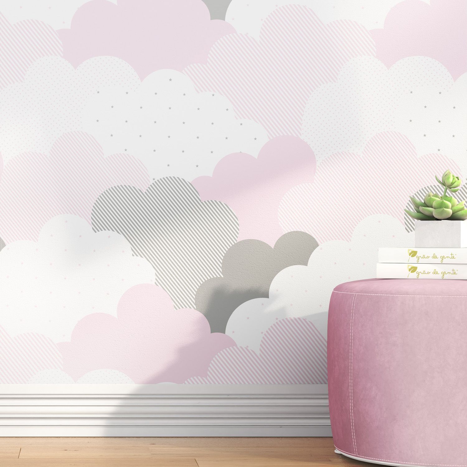 Papel de Parede Nuvem de Algodão 3m