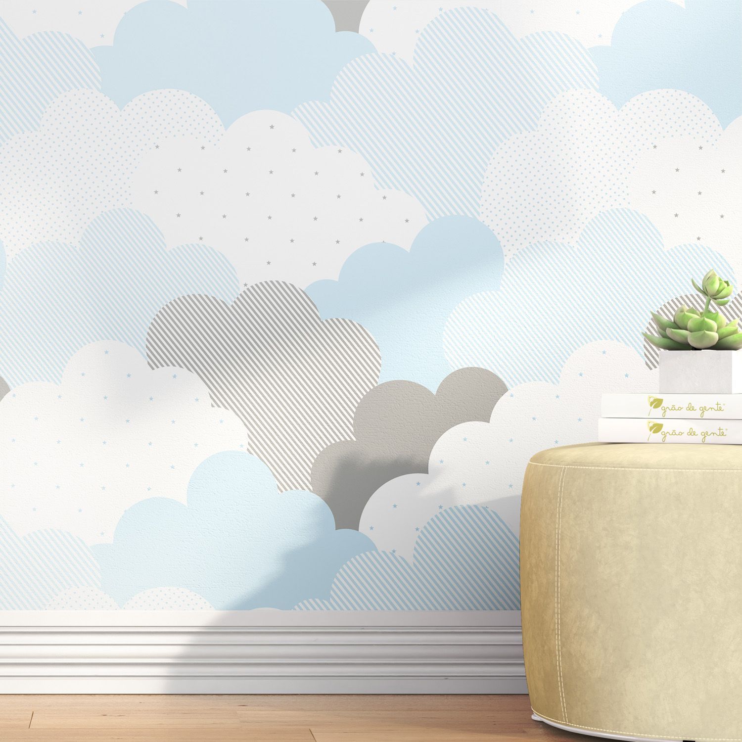 Papel de Parede Nuvem de Algodão 3m