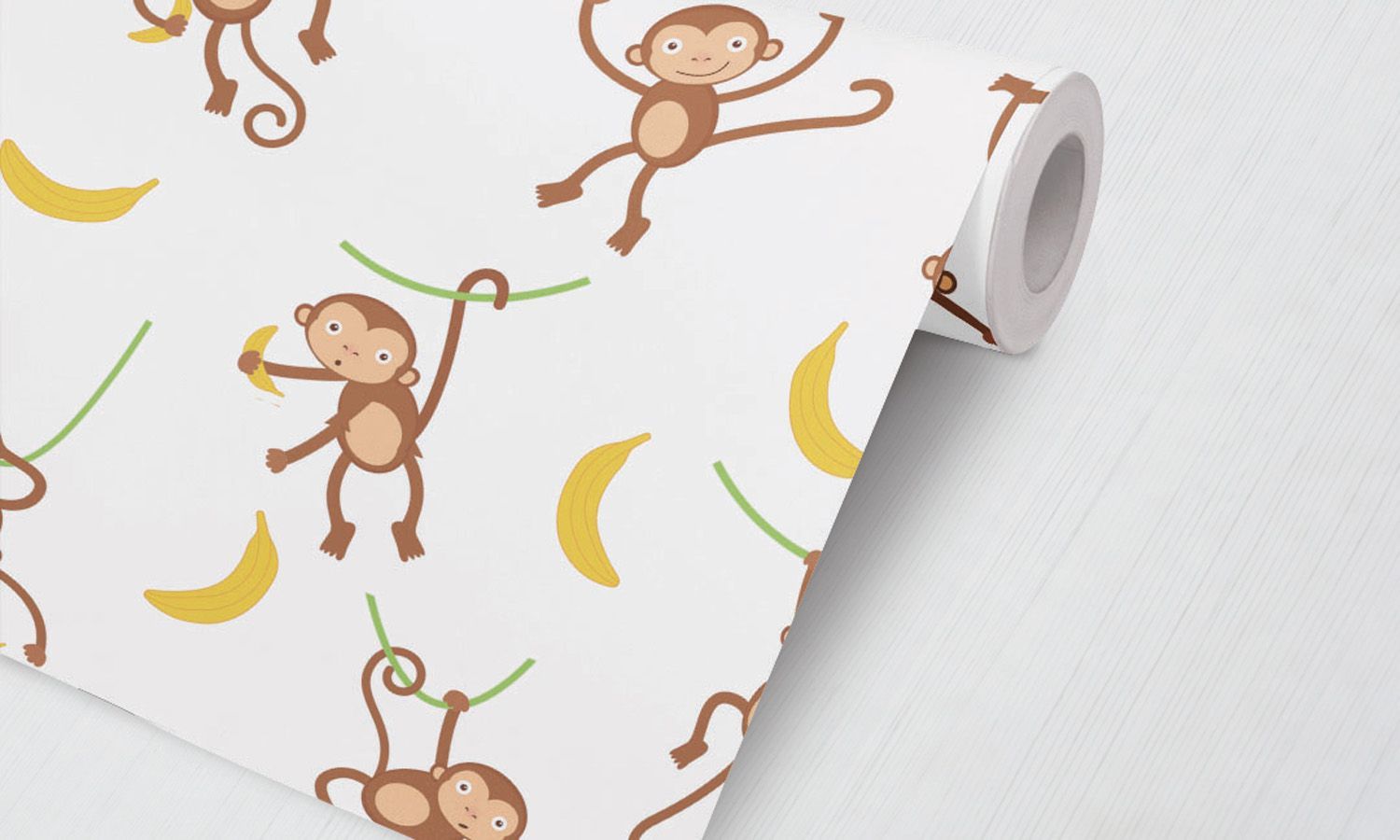 Papel de Parede Macaco Bananinha 3M
