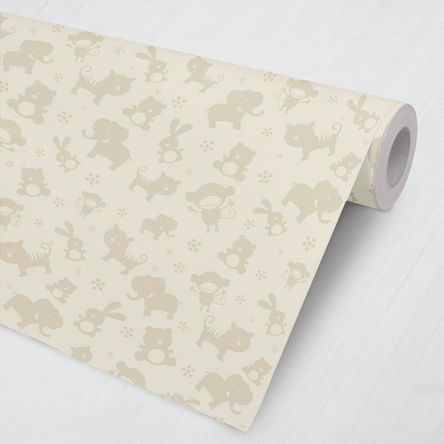 Papel de Parede Floresta Baby Bege 3M