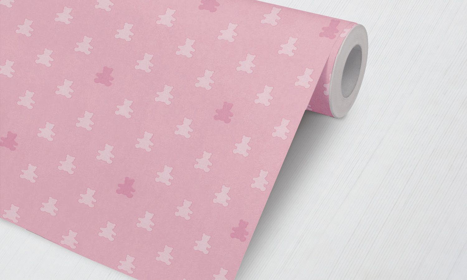Papel de Parede Ursinha Rosa 3M