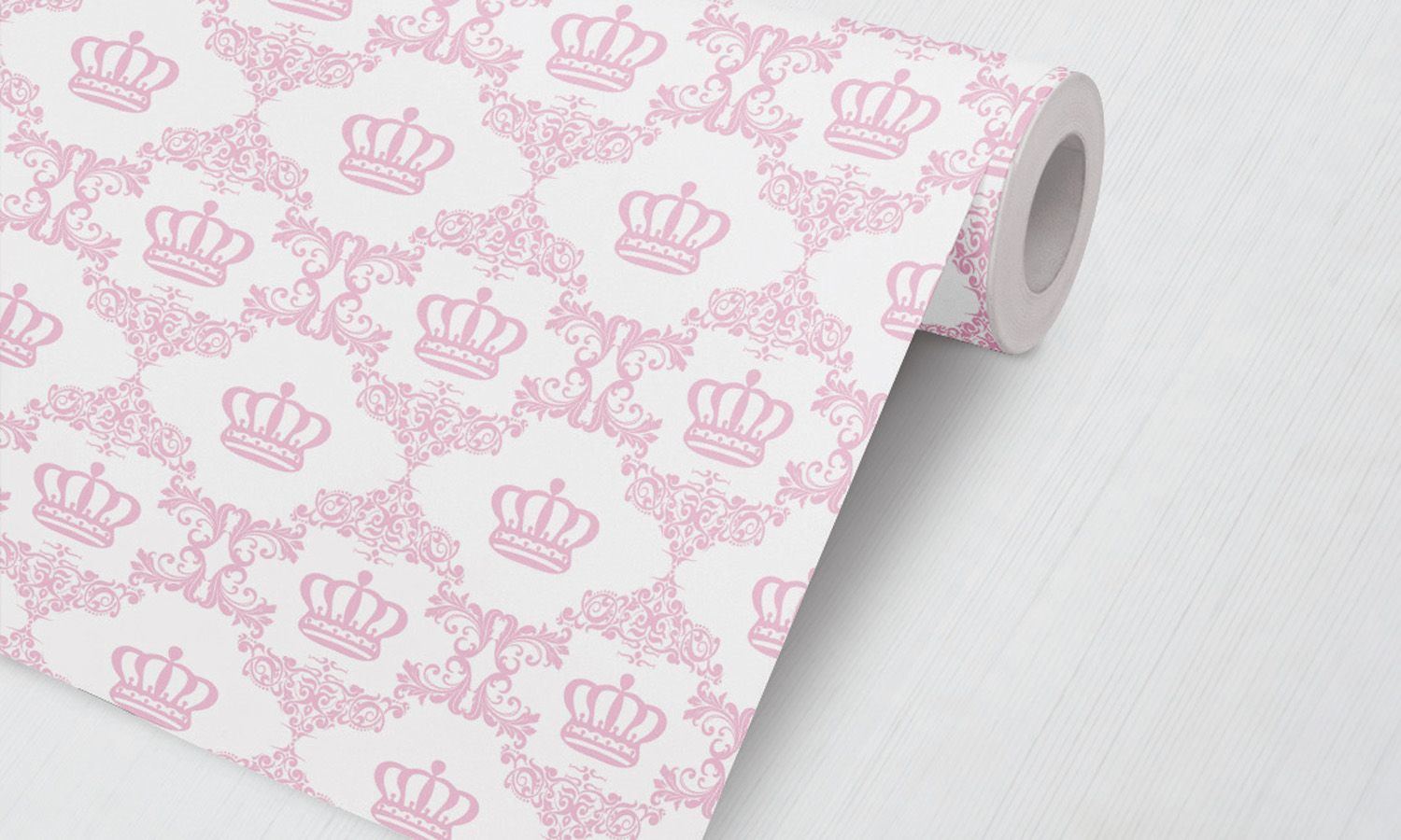 Papel de Parede Arabesco Princesa Rosa 3M