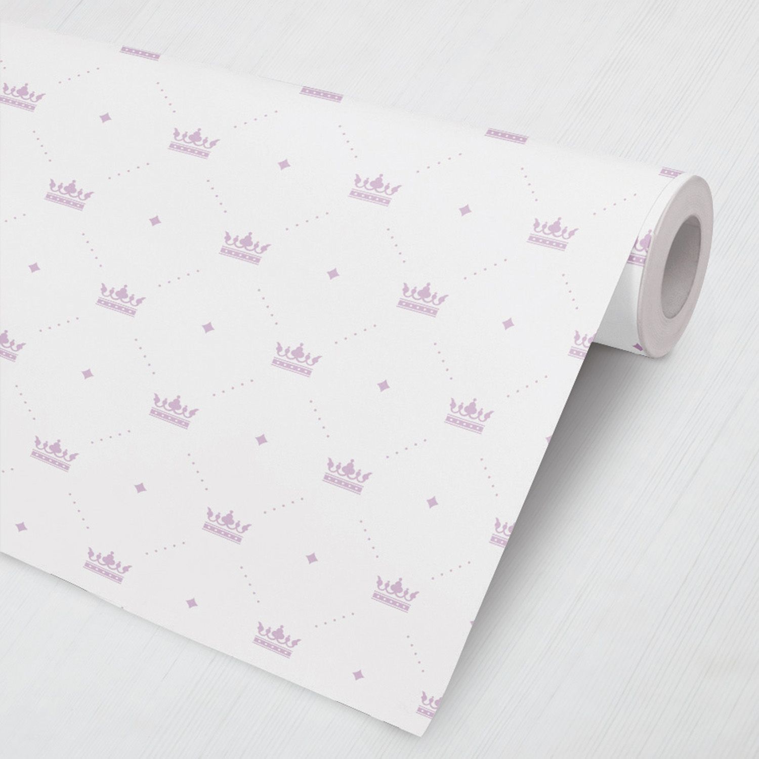 Papel de Parede Coroas e Losangos Bege 3M