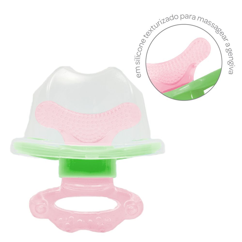 Mordedor com Massageador Azul e Verde