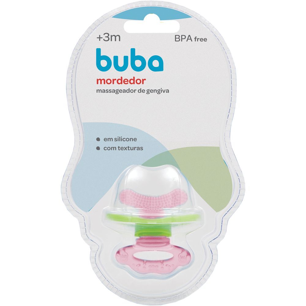 Mordedor com Massageador Azul e Verde