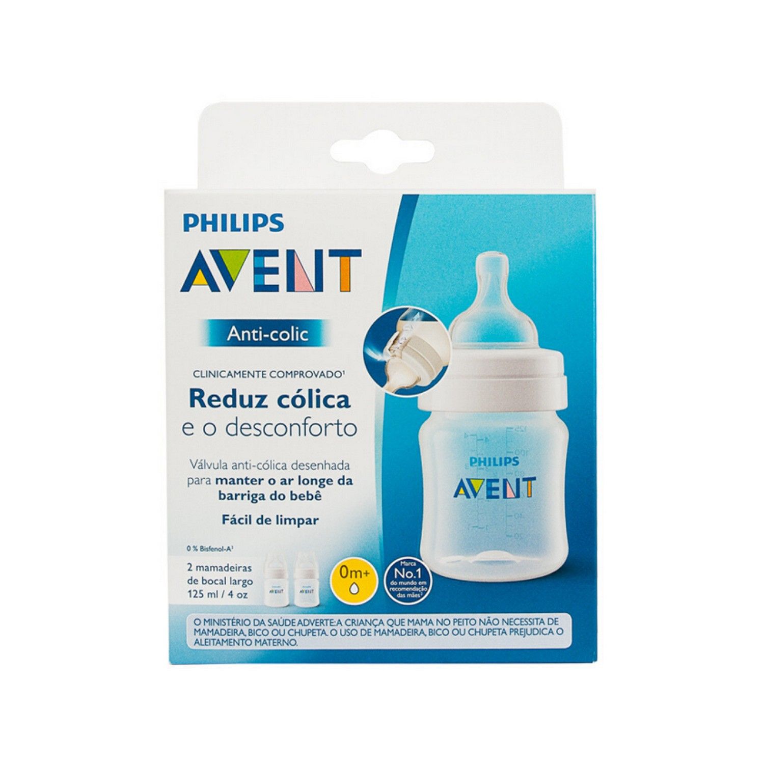 Kit Mamadeira Anticólica Clássica 125ml