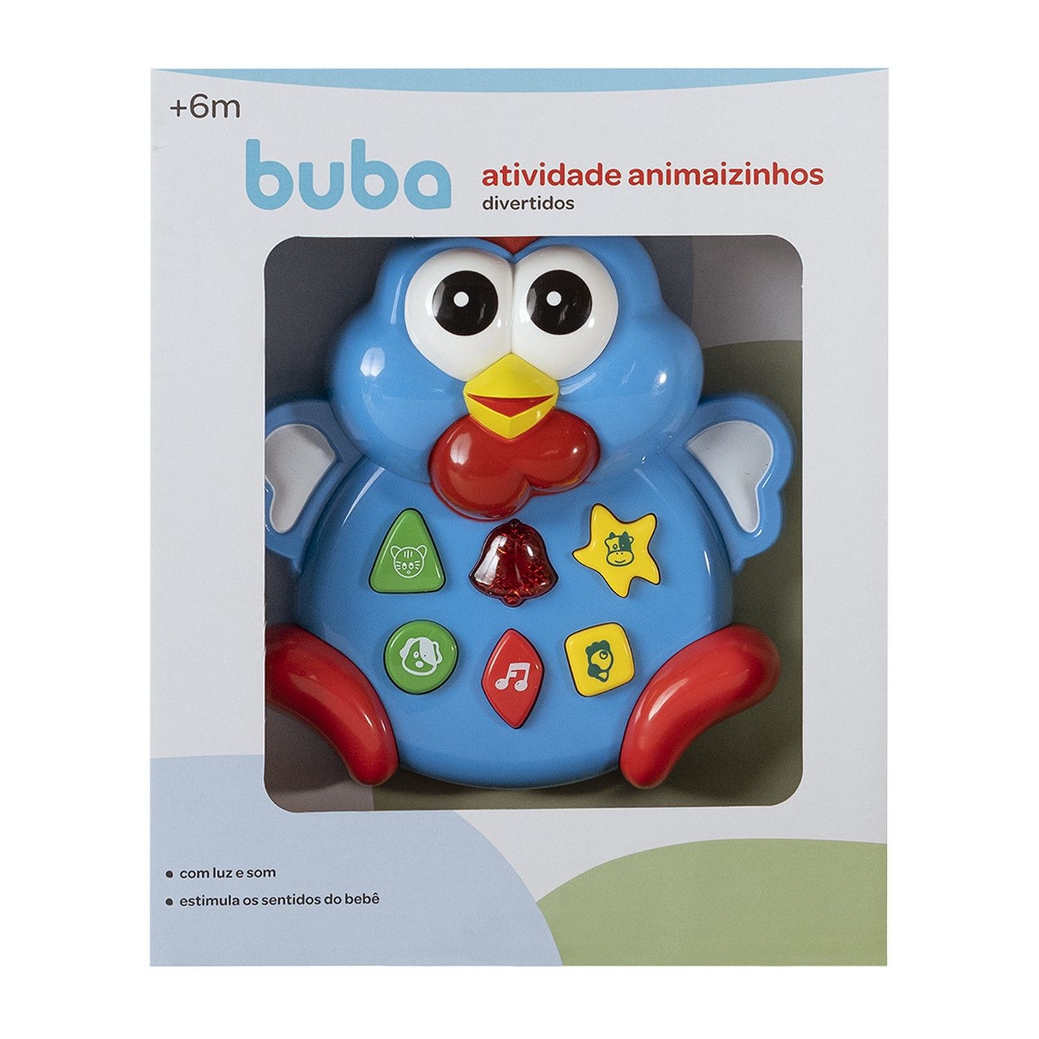 Figura de Atividades Animaizinhos Divertidos Galinha Azul