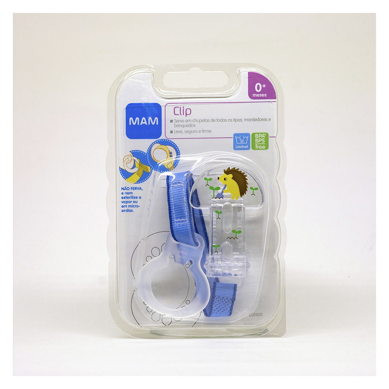 Prendedor de Chupeta Porco Espinho