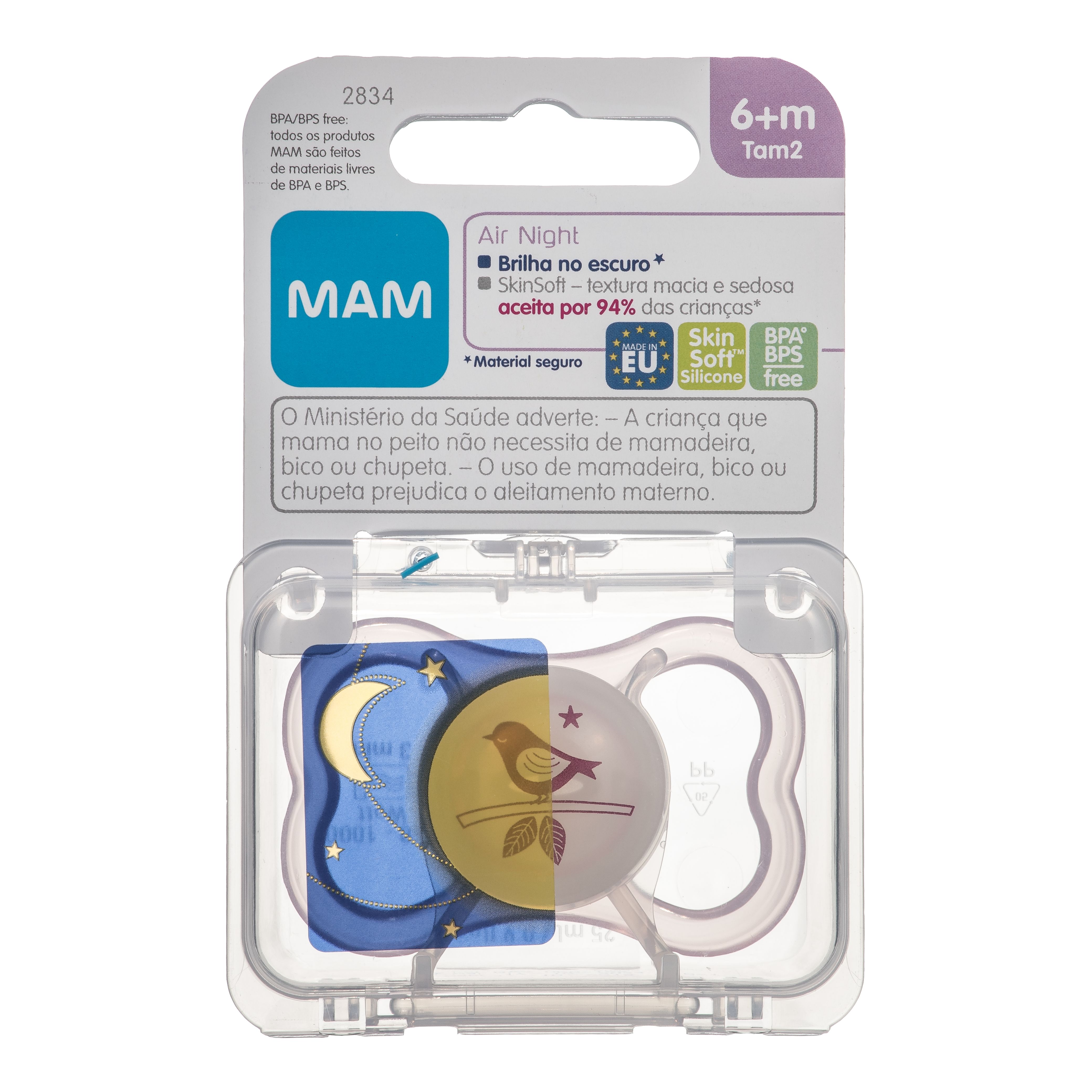 Chupeta Air Night (6M+) Rosa