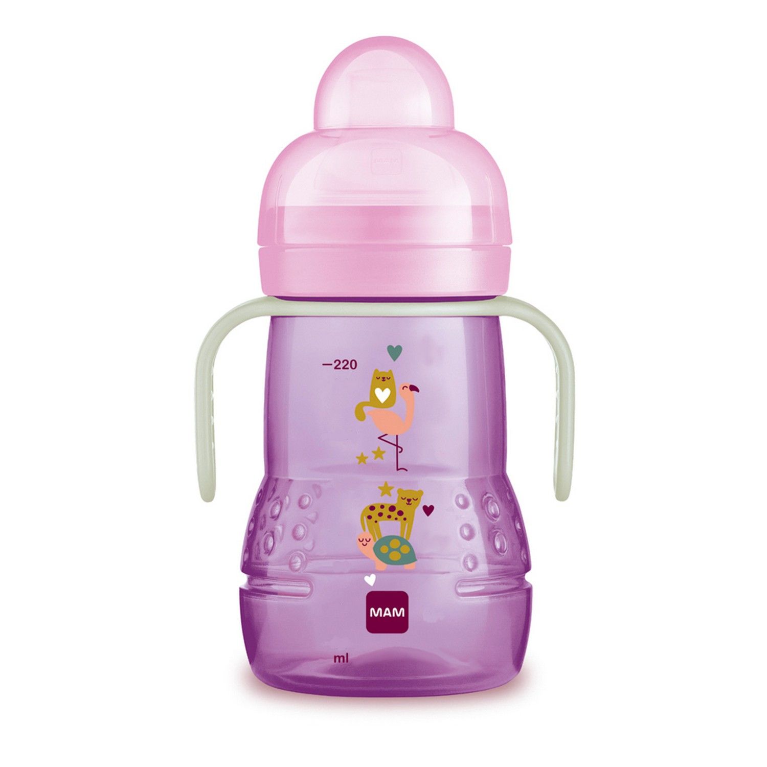 Copo de Transição Bichinhos Azul Brilha no Escuro 220ml