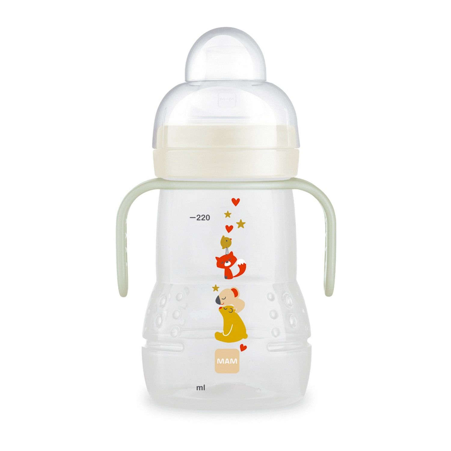 Copo de Transição Bichinhos Azul Brilha no Escuro 220ml