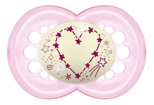 Chupeta Original Night (6M+) Dupla Rosa