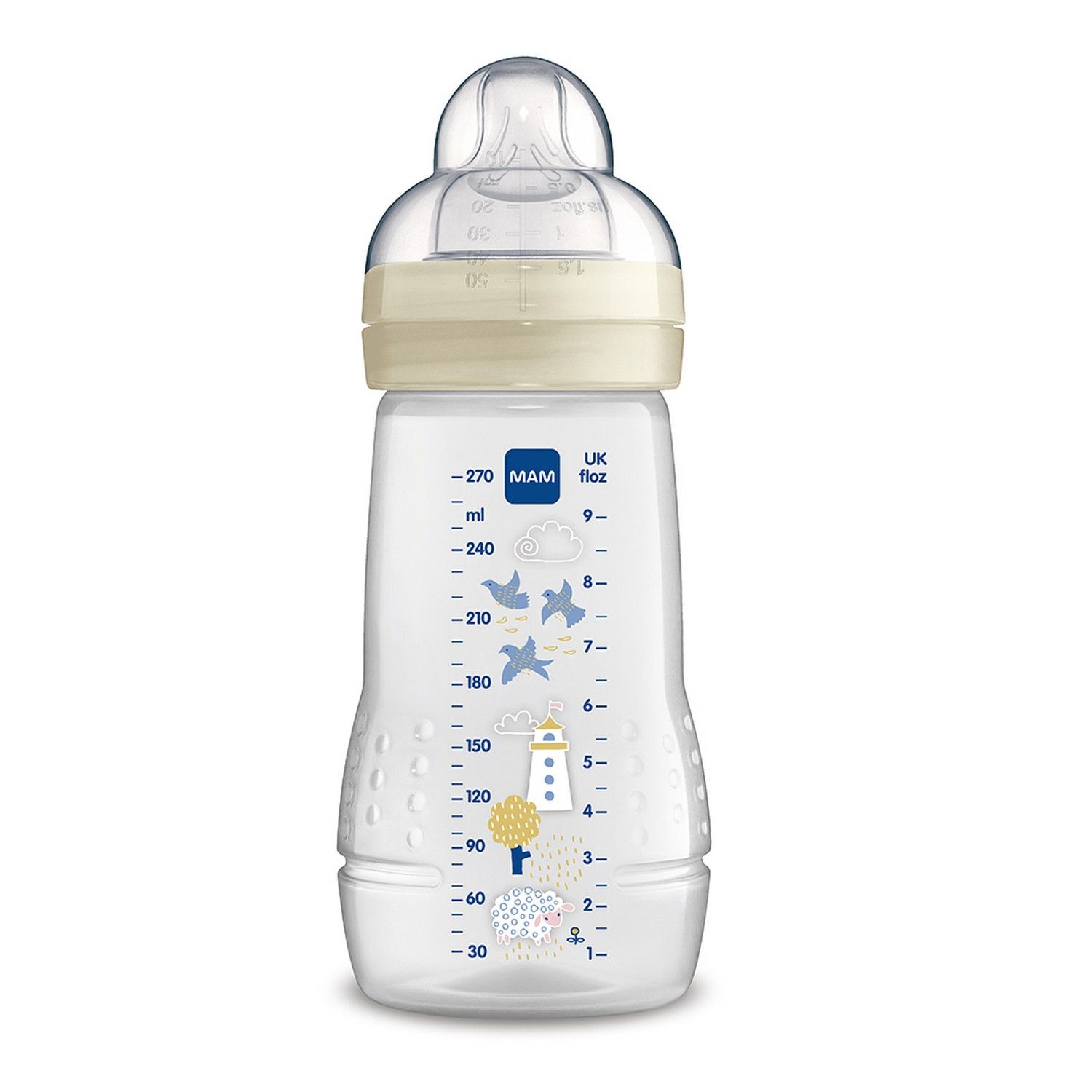 Mamadeira Easy Active 270ml Bege