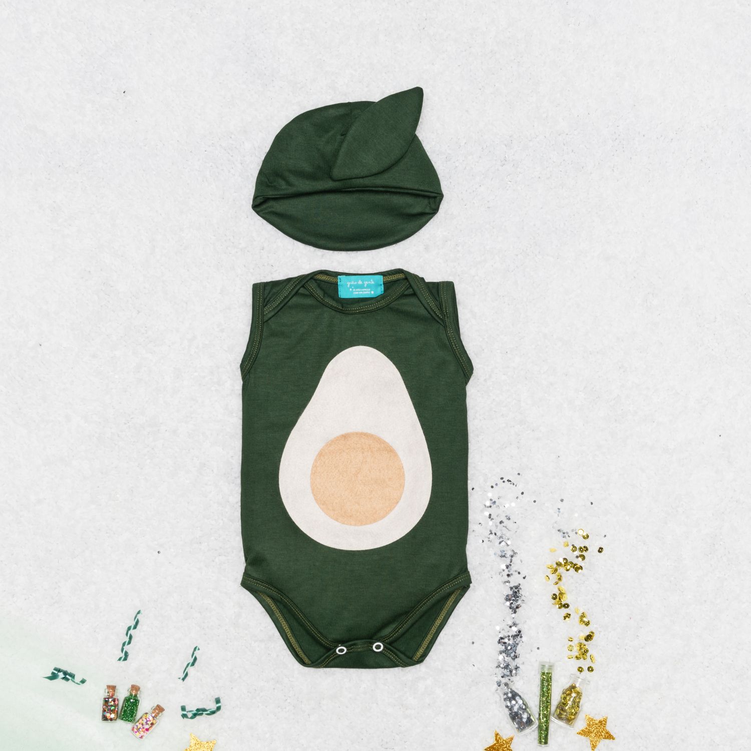 Fantasia Abacate Bebê 2 Peças