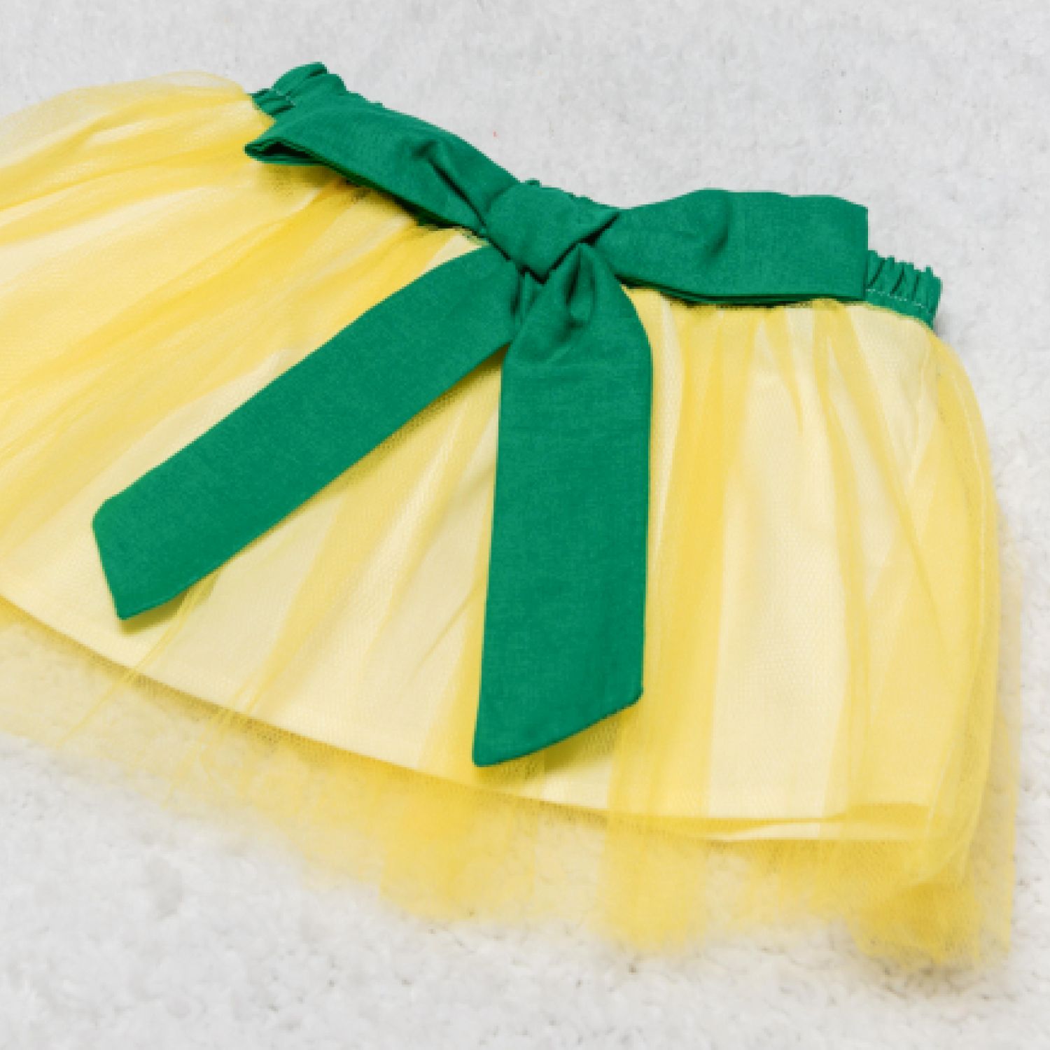 Fantasia Abacaxi Bebê com Saia de Tule 3 Peças