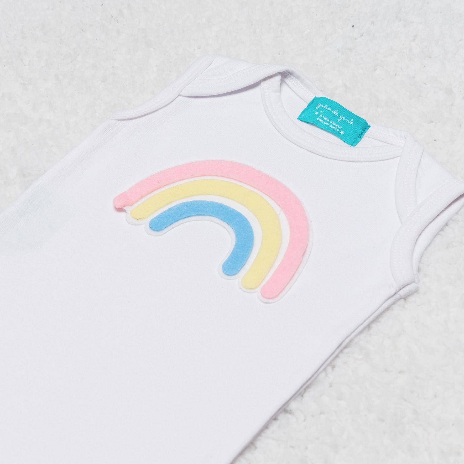 Fantasia Arco-Íris Bebê 3 Peças