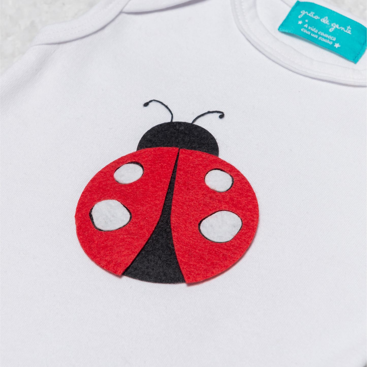 Fantasia Joaninha Bebê 3 Peças