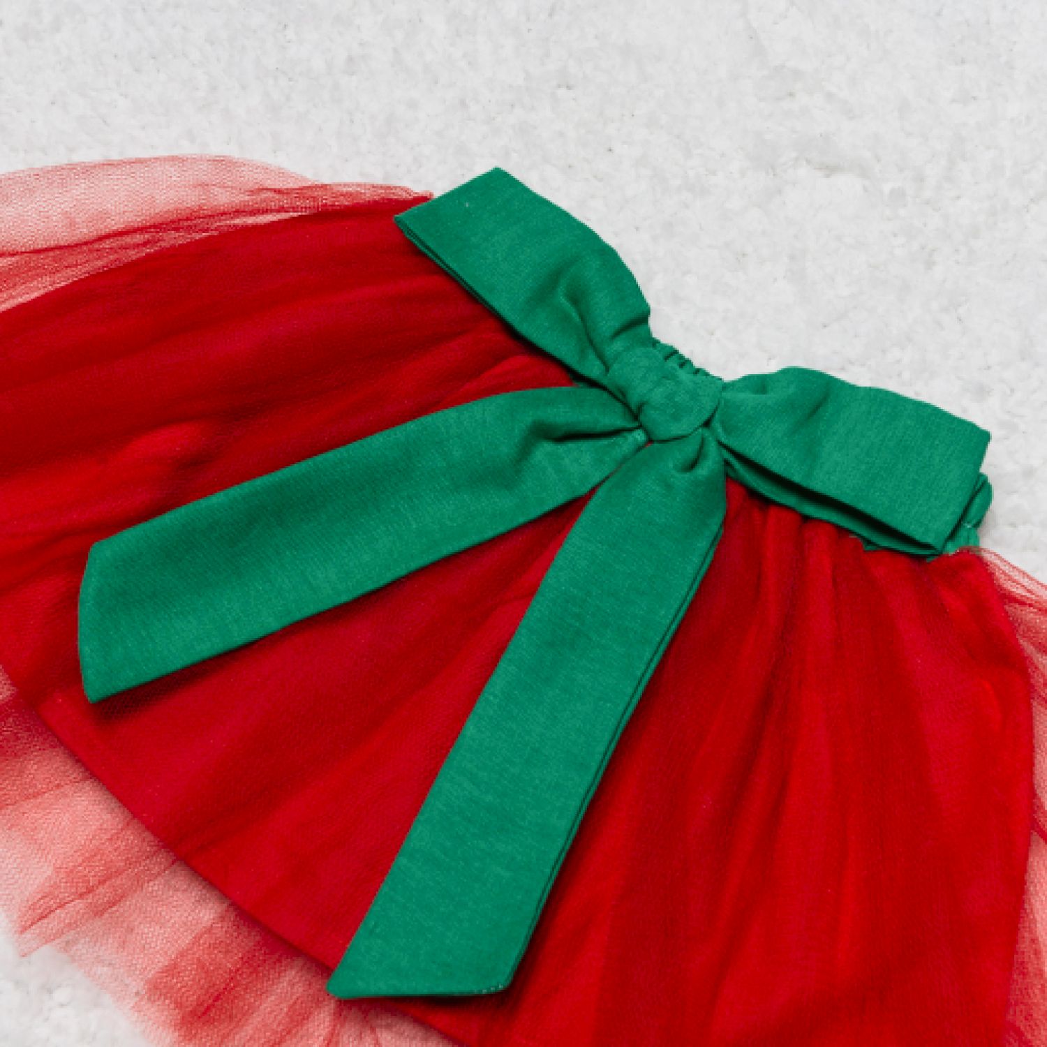 Fantasia Morango Bebê com Saia de Tule 4 Peças